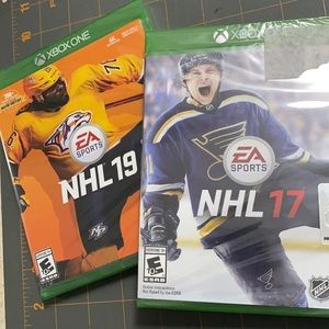 XBOXONE NHL 17 & 19 Games New and Sealed